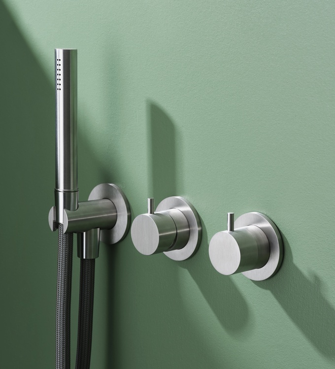 IVI | Set with wall mounted mixer and diverter, water connection for hand shower, hand shower with flexible | 8900_0825_0700_G50S - Image 5