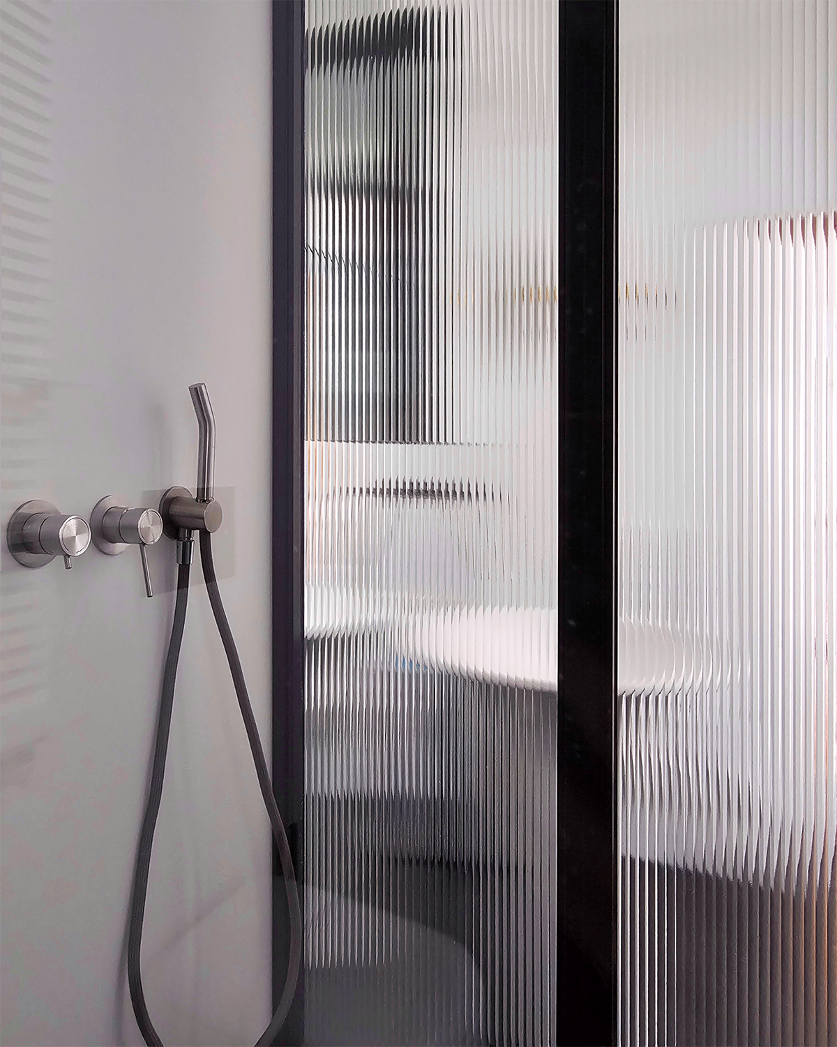 progetto bagno ospiti miscelatore doccia CORSIVO MINA rubinetterie